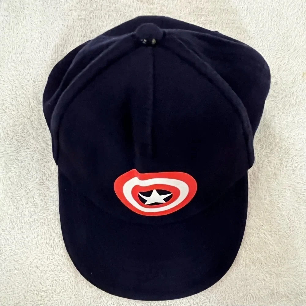 Marvel's Captain America Youth Adjustable Costume Hat - Navy and Red